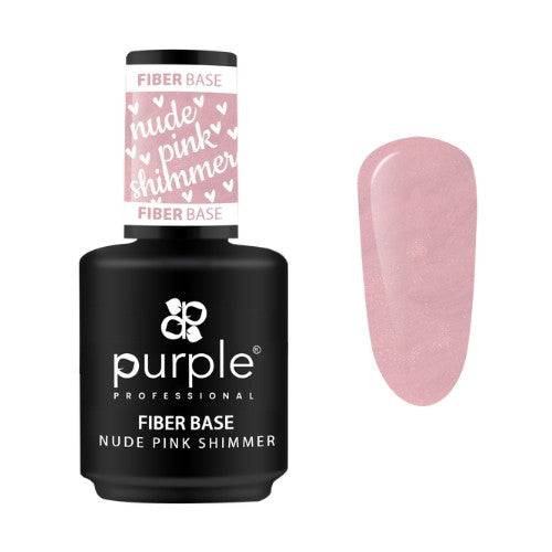 PURPLE - Fiber Base 15ml Nude Pink Shimmer - P424