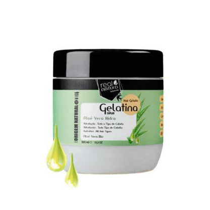 REAL NATURA - Aloé Vera Hidra – Gelatina Capilar 500ml