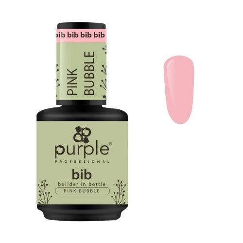 PURPLE - BIB Builder In Bottle 15ml Pink Bubble