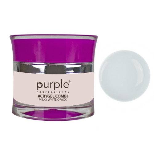 PURPLE - Combi Acrygel Milky White Opack 50gr - P1621