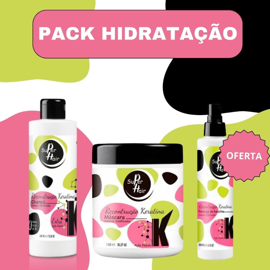 SUPER HAIR - PACK Reconstrução Keratina