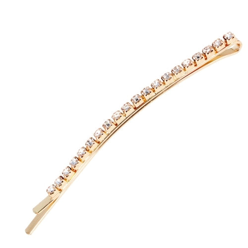 EUROSTIL – Clip Dourado com Strass 2un - 06928