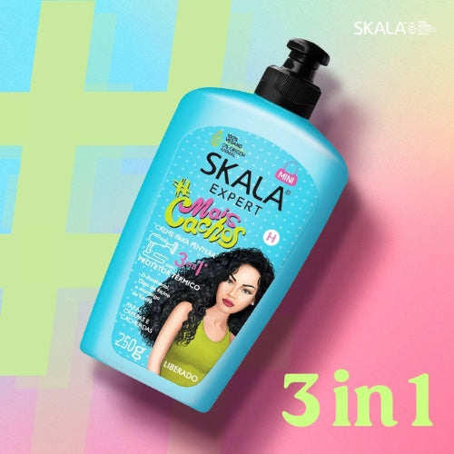 SKALA - Creme de Pentear 3 em 1 #MAIS CACHOS - 250g