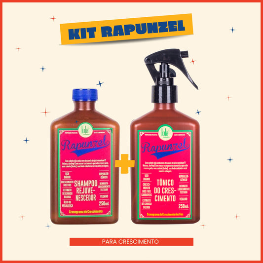 LOLA - Kit Rapunzel - Champú 250ml + Tónico Crecimiento 250ml + REGALO Milk Spray 250ml