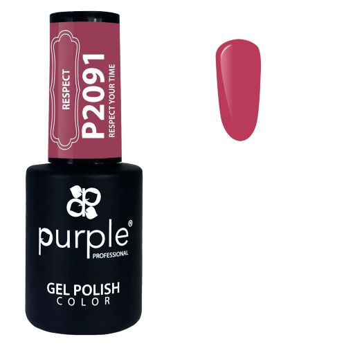 PURPLE - Verniz Gel Rosas 10ml Respect Your Time - P2091
