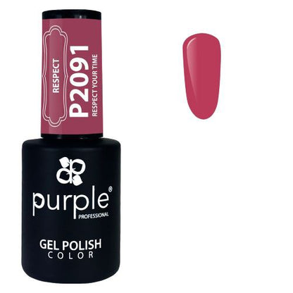 PURPLE - Verniz Gel Rosas 10ml Respect Your Time - P2091