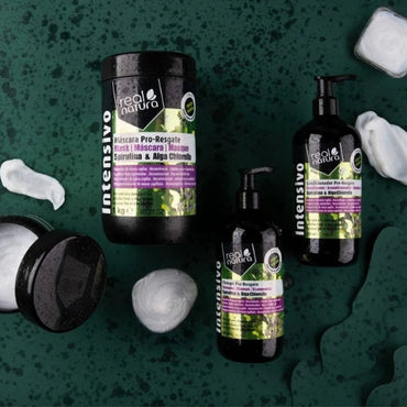 REAL NATURA - Kit Pro-Resgate - Shampoo 500ml + Condicionador 300ml