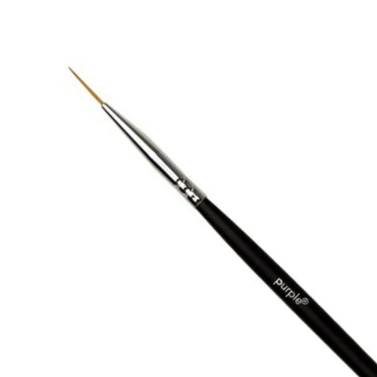 PURPLE - Pincel Nylon Nail Art #000 (wooden handle) - P754