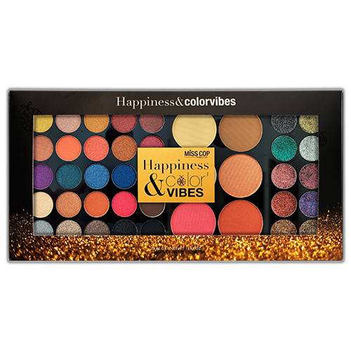 MISS COP - Paleta Maquilhagem HAPPINESS & COLORVIBES, 25 tons