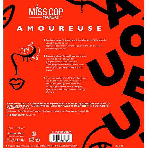 MISS COP - Paleta Maquilhagem AMOUREUSE, 25 tons (COFMC4339)