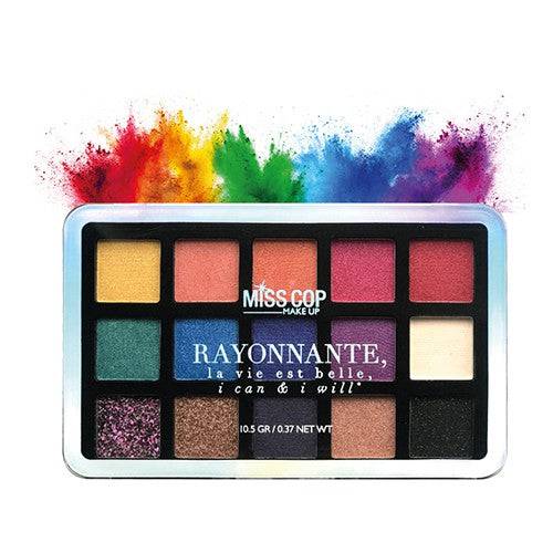 MISS COP - Paleta Maquilhagem RAYONNANTE #1, 15 tons