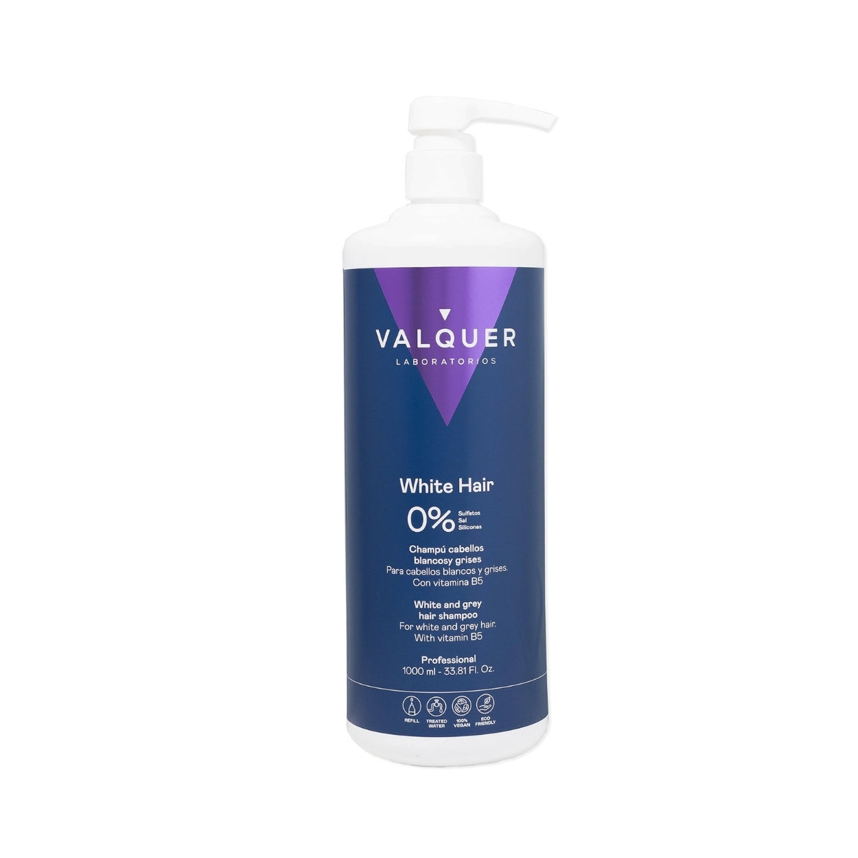 VALQUER - Shampoo 0% Cabelos Brancos e Cinza 1000ml