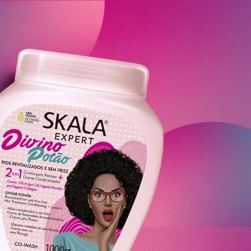 SKALA - KIT Crespo Divino - Shampo 325ml + Creme de Tratamento 1000g