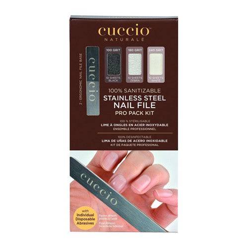 CUCCIO – Lima Stainless Steel Unhas Pack (2xLimas+10 Recargas 100,180 & 240) (3355)