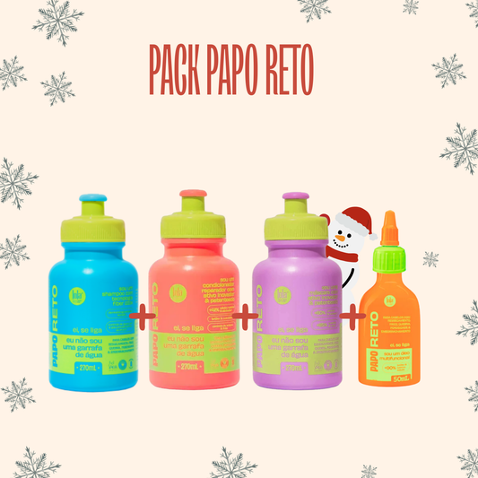 LOLA - Kit Papo Reto - Shampo 270ml + Condicionador 270ml + Máscara 270ml + Óleo 50ml