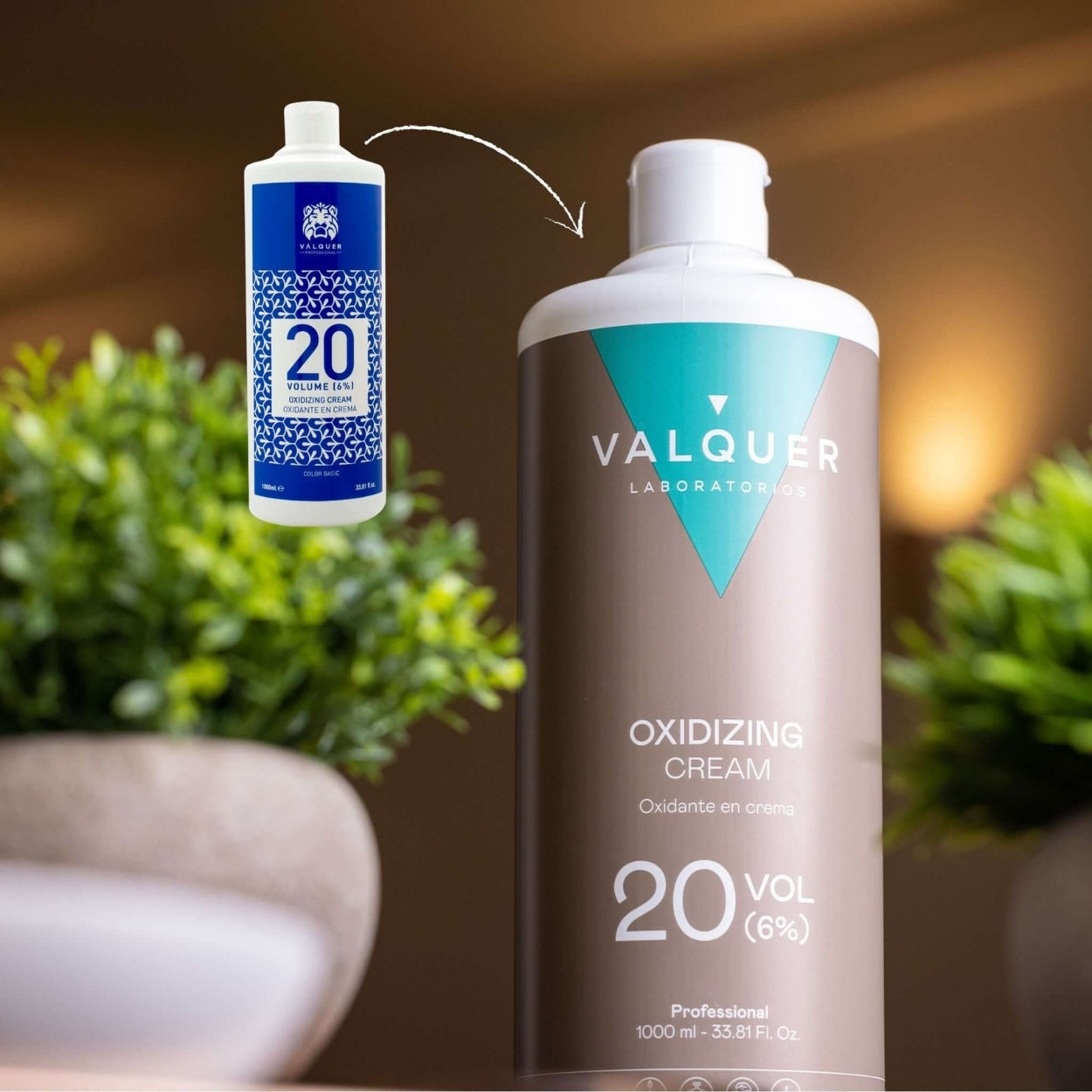 VALQUER - Oxidante Premium c/Arganoil Ultra-Cremoso 20Vol (6%) 1000ml