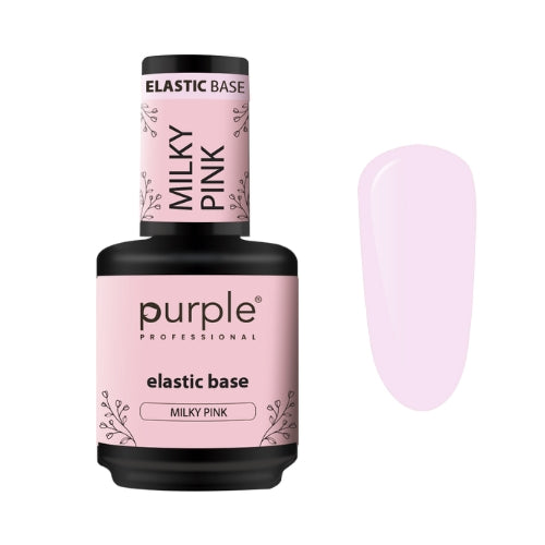 PURPLE - Elastic Base 15ml Milky Pink - P1447