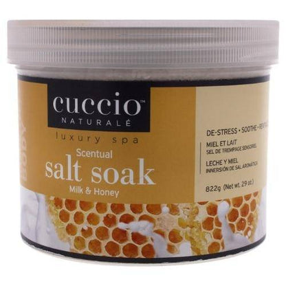 CUCCIO - Sal Aromático Imersão Pedicure Salt Soak Milk & Honey 822gr (3267)