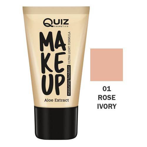 QUIZ – Foundation Líquida Make Up com Aloe Vera 30ml 01