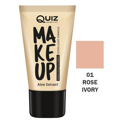 QUIZ – Foundation Líquida Make Up com Aloe Vera 30ml 01