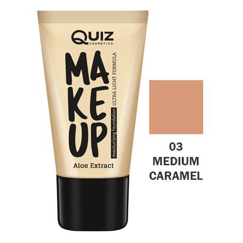 QUIZ – Foundation Líquida Make Up com Aloe Vera 30ml 03