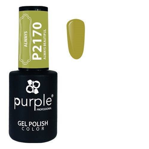 PURPLE - Verniz Gel Verdes 10ml Always Beautiful - P2170