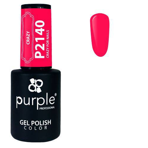 PURPLE - Verniz Gel Rosas 10ml Crazy for Nails - P2140