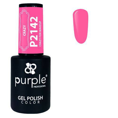 PURPLE - Verniz Gel Rosas 10ml Crazy for Make Up - P2142