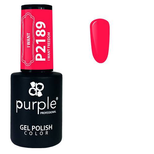 PURPLE - Verniz Gel Rosas 10ml I Want Freedom - P2189