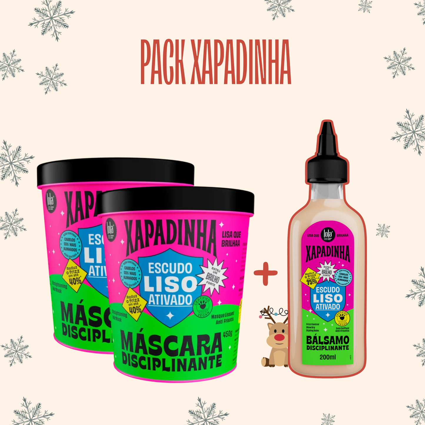LOLA - Kit Xapadinha -  2 Máscara 450g c/ Oferta Bálsamo