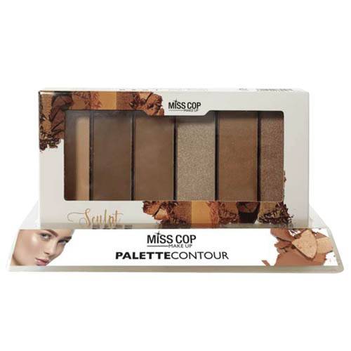 MISS COP – Paleta Maquilhagem SCULPT FACE, 6 tons