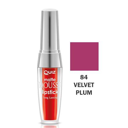 QUIZ – Batom Mousse Líquida Mate Velvet Plum nº84