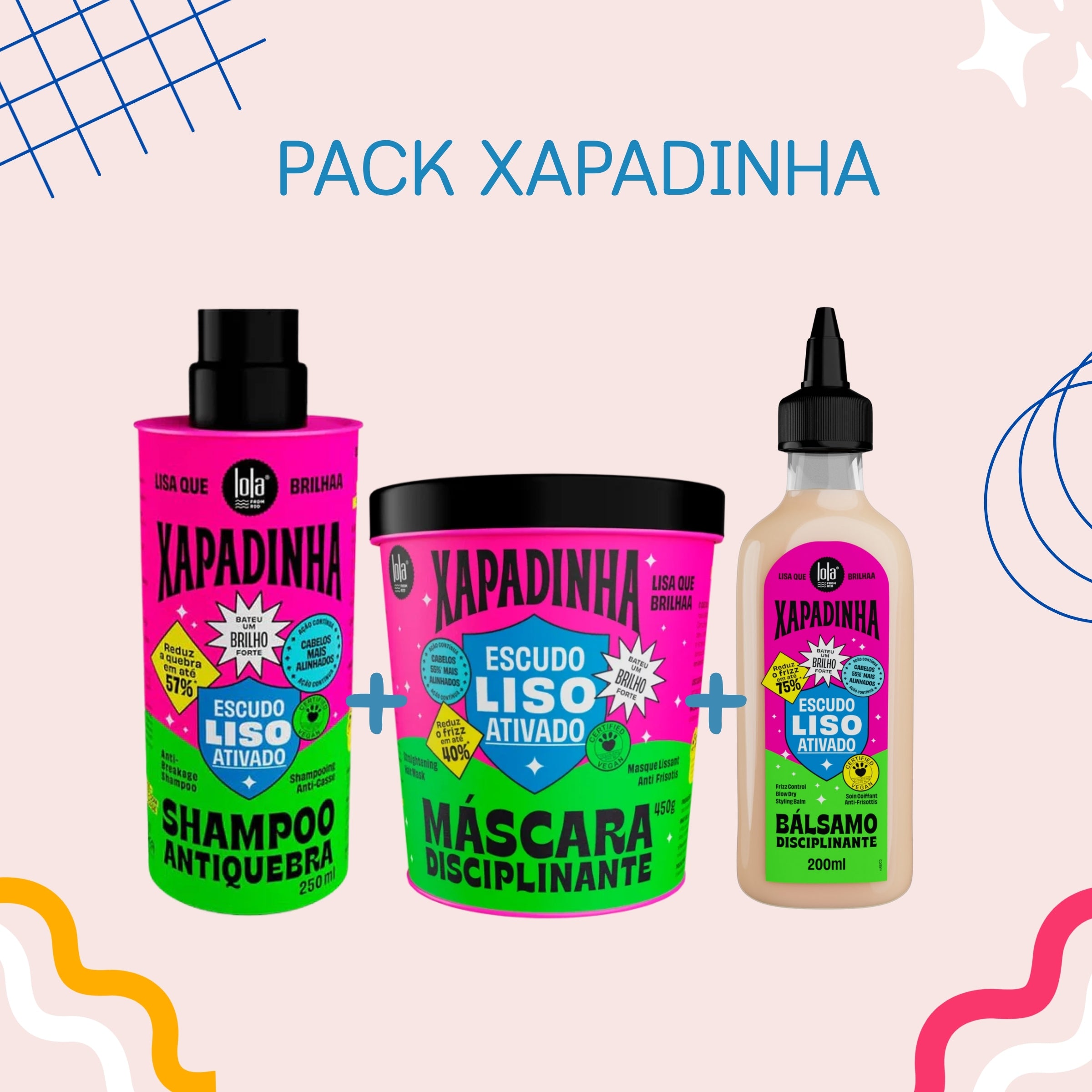 LOLA - Kit Xapadinha Shampoo + Máscara + Bálsamo