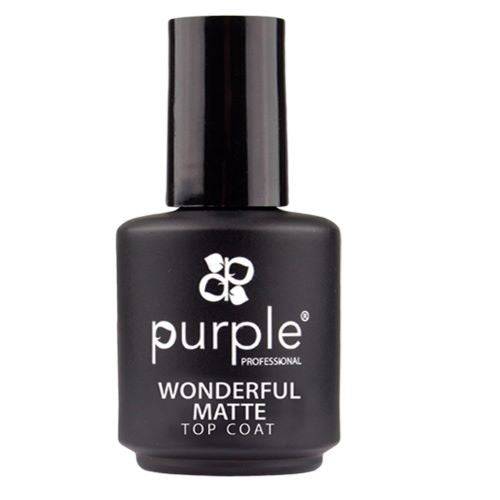 PURPLE - Wonderful Matte Top Coat Sem Goma 15ml - P222