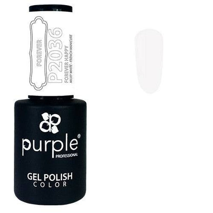 PURPLE - Verniz Gel Brancos, Cinzas e Pretos 10ml Forever Happy - P2036