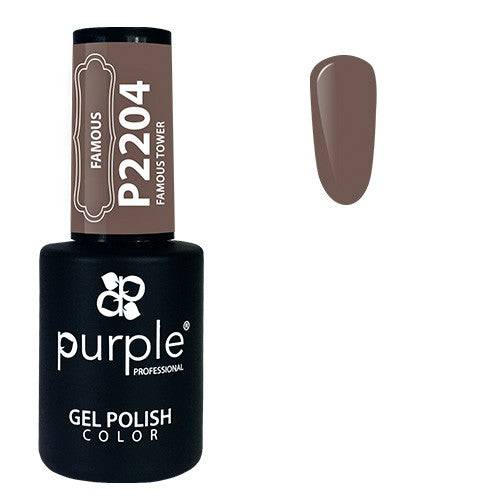 PURPLE - Verniz Gel Castanhos 10ml Forever Tower - P2204