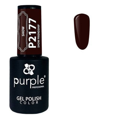 PURPLE - Verniz Gel Castanhos 10ml Show Friendship - P2177