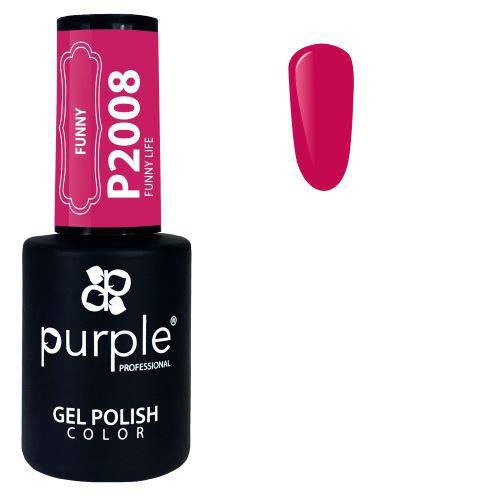 PURPLE - Verniz Gel Rosas 10ml Funny Life - P2008