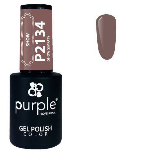 PURPLE - Verniz Gel Castanhos 10ml Show Simpaty - P2134