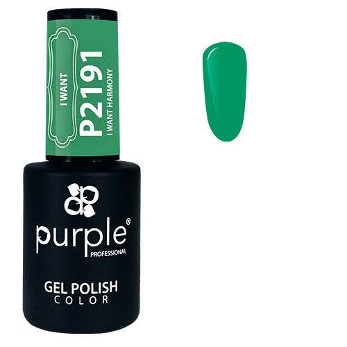 PURPLE - Verniz Gel Verdes 10ml I Want Harmony - P2191