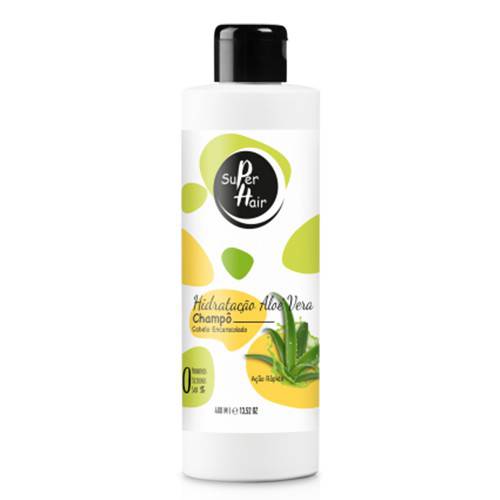 SUPER HAIR - Shampoo Hidratação Aloe Vera 400ml