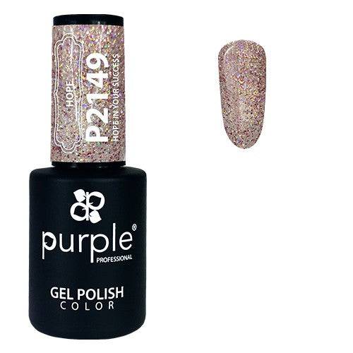 PURPLE - Verniz Gel Glitter 10ml Hope In Your Success - P2149