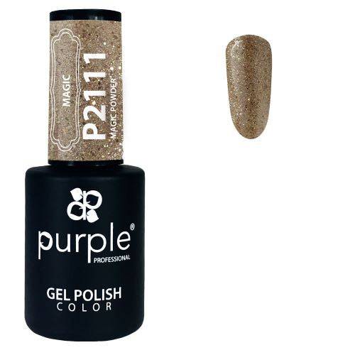 PURPLE - Verniz Gel Glitter 10ml Magic Powder - P2111