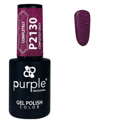 PURPLE - Verniz Gel Glitter 10ml Completely Crazy - P2130