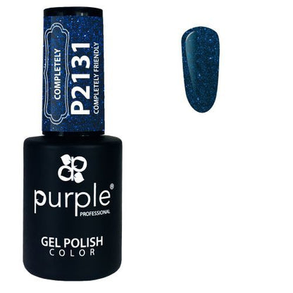 PURPLE - Verniz Gel Glitter 10ml Completely Friendly - P2131