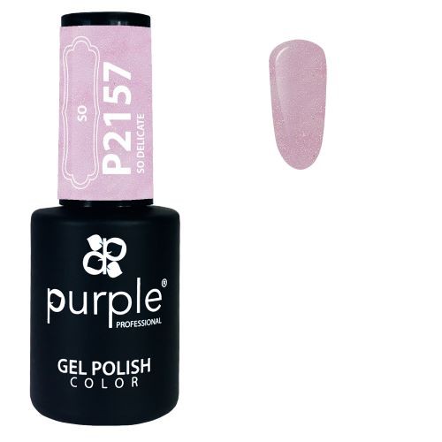 PURPLE - Verniz Gel Glitter 10ml So Delicate - P2157