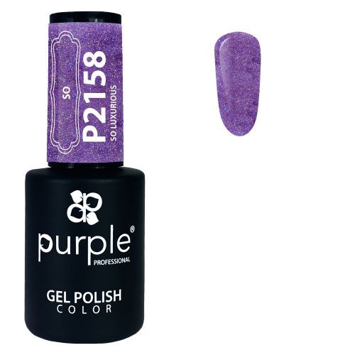 PURPLE - Verniz Gel Glitter 10ml So Luxurious - P2158