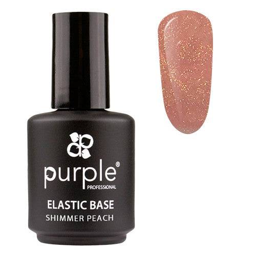 PURPLE - Elastic Base 15ml Shimmer Peach - P1444