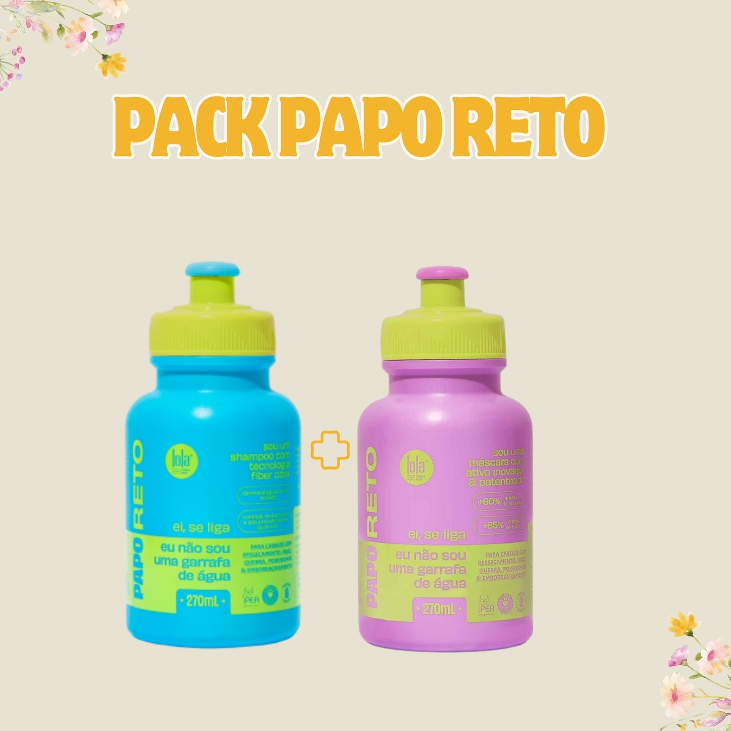 LOLA - KIT Papo Reto - Shampo 270ml + Máscara 270ml