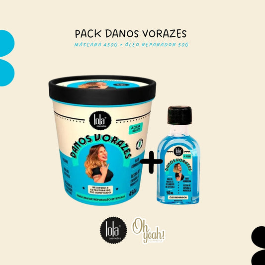 LOLA - Kit Danos Vorazes - Máscara + Óleo